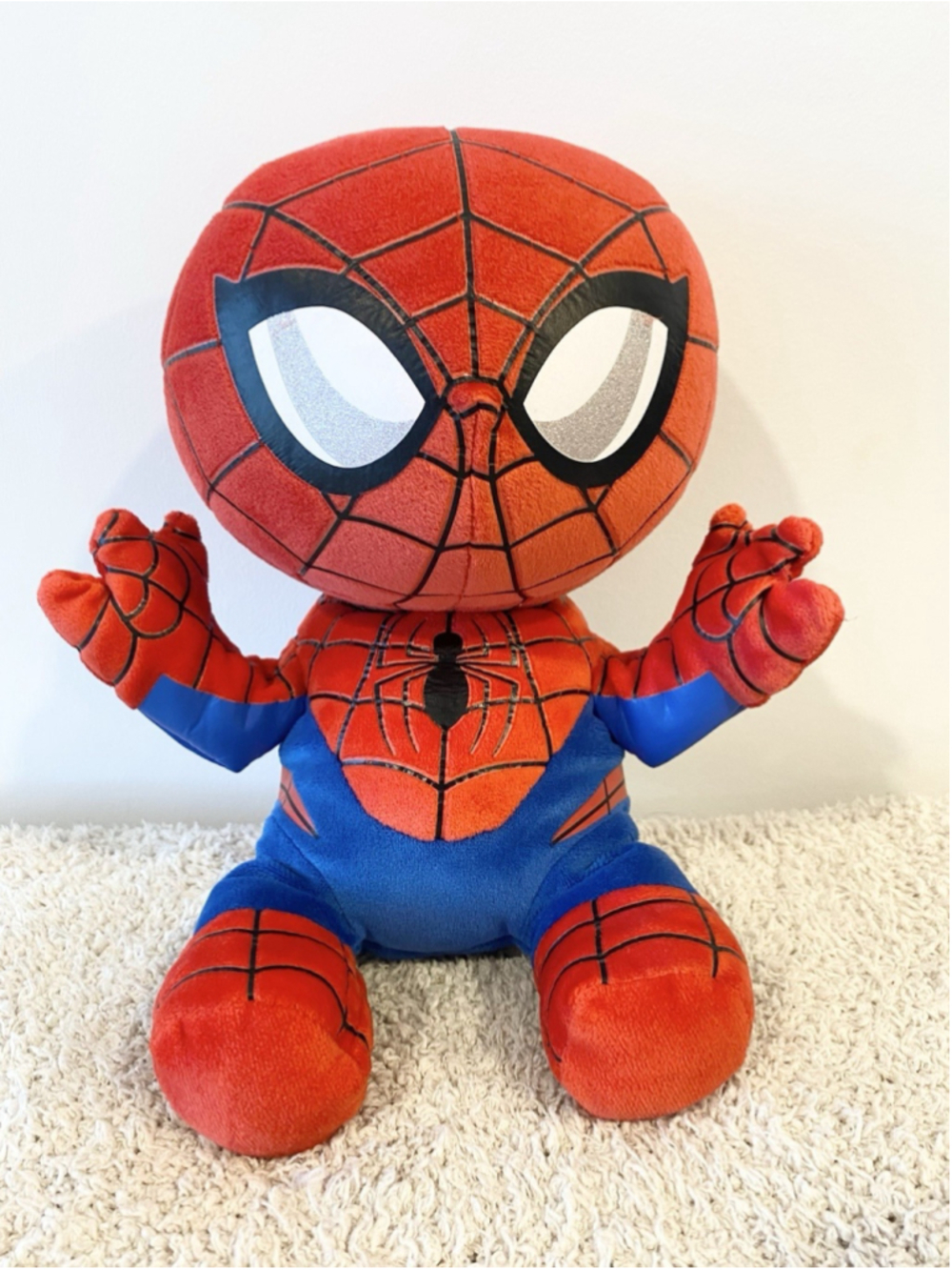TY Marvel Spider-Man Plush 11” Stuffed Animal Super Hero Red Blue